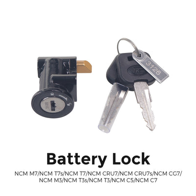 NCM M7 / T7s / T7 / Cru7 / Cru7s / CG7 / M3 / T3s / T3 / C5 / C7 Battery Lock